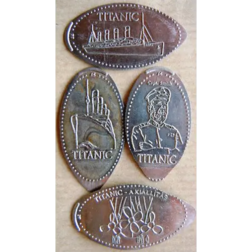 Titanic Kiállítás szuvenir érmék