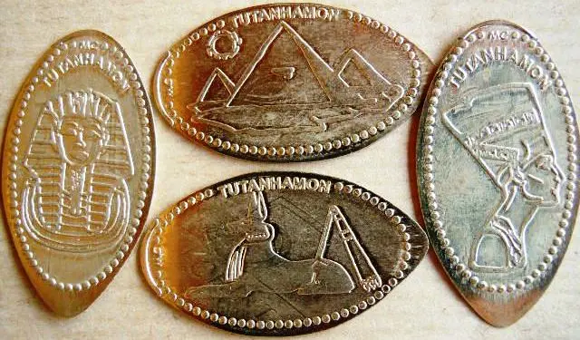Préselt érmék - Tutankhamun Kiállítás
