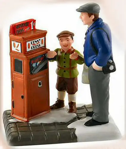 Penny Press kerámiaszobor