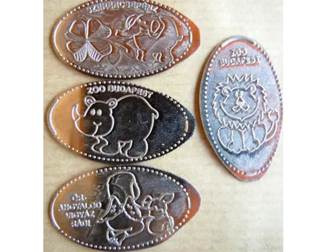 Budapesti Állatkert préselt emlékérme